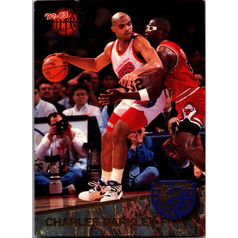 Charles Barkley 1992 Fleer Ultra All-NBA Second Team Insert Card 7 of 15 76ers